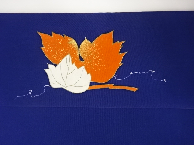  塩瀬金彩葡萄模様名古屋帯